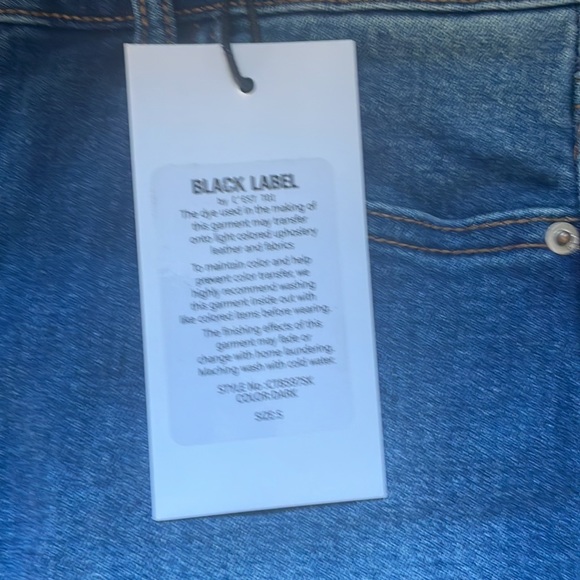 Black Label Mid Waist Mini Skirt Dark Denim sz. Small - Picture 2 of 3
